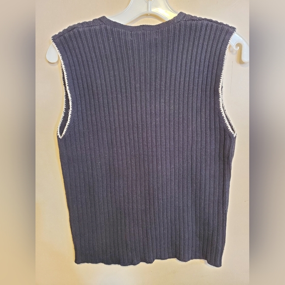 Karen Kane Embroidered Sweater Vest, Size L - Picture 4 of 7